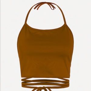 Halter Neck Lace Top